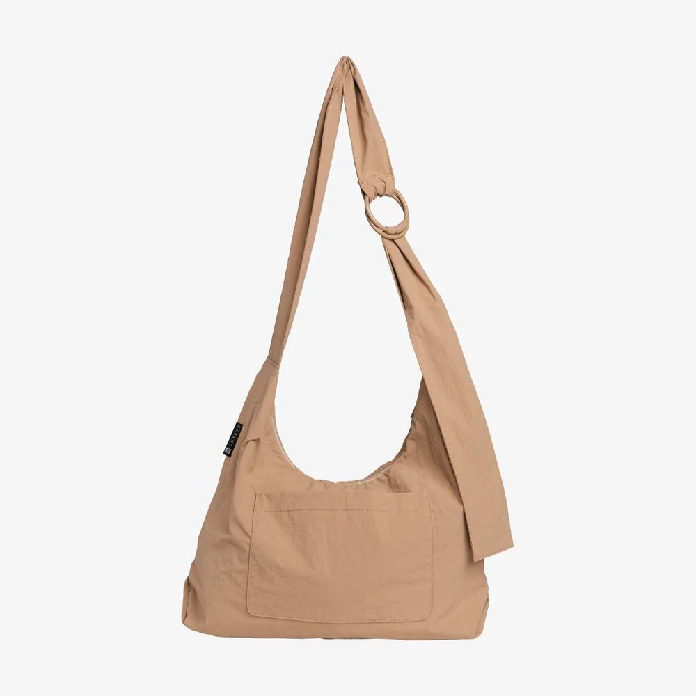 Thread Wallets Slouchy Shoulder Bag Beige‎ Carry On Adjustable Ring NWT